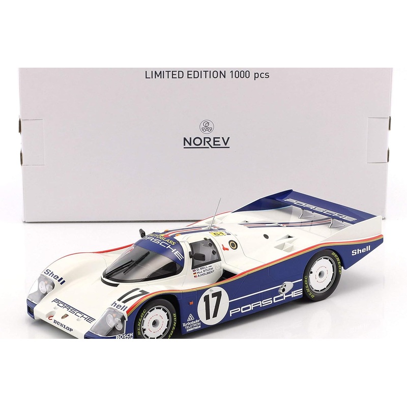 Norev Porsche 962C 2.6L Turbo Team Rothmans Porsche No 17 Winner 24H Le Mans 1987 1:18