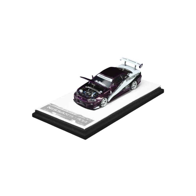 Time Micro Nissan GTR R34 1:64 Scale (With Acrylic Case)