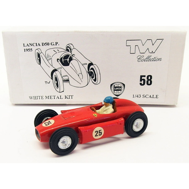 TW Collection 1/43 Scale White Metal Kit 58 - Lancia D50 G.P. 1955 - #25