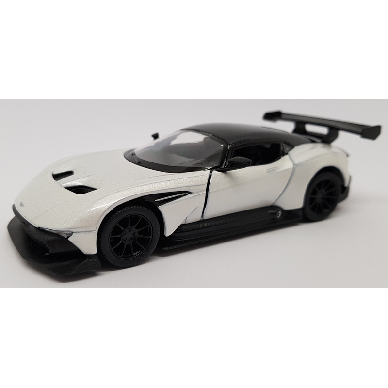 Aston Martin Vulcan - White - Kinsmart Pull Back & Go Metal Model Car
