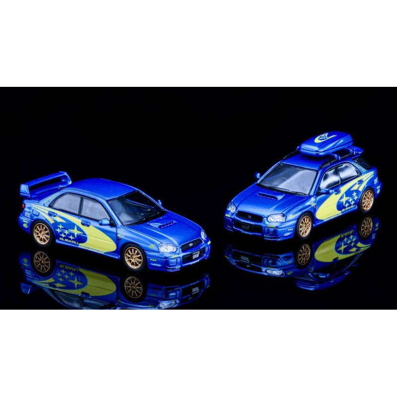 [ETA:  Oct 2025 ] Furuya 1/64 Impreza Mk2 WRX STi Blobeye - Blue Rally with Gold Rims