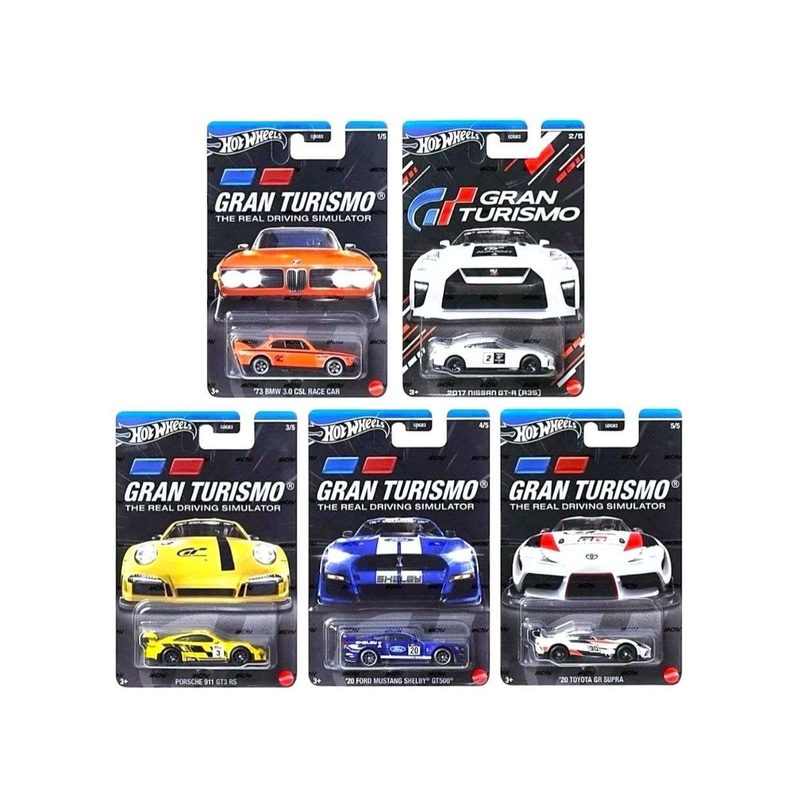 EXCLUSIVE Hotwheels Gran Turismo set of 5