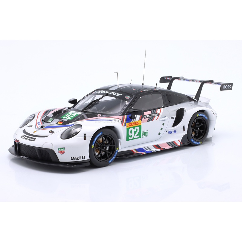 Ixo 2018 Porsche 911 991.2 GT3 RSR-19 No 92 Goodbye Team Porsche GT WEC 8hr 2022 1:18