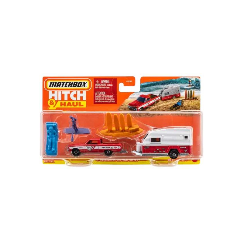 Matchbox Hitch & Hauln61 Ford Ranchero/MBX Travels Trailer II Imported