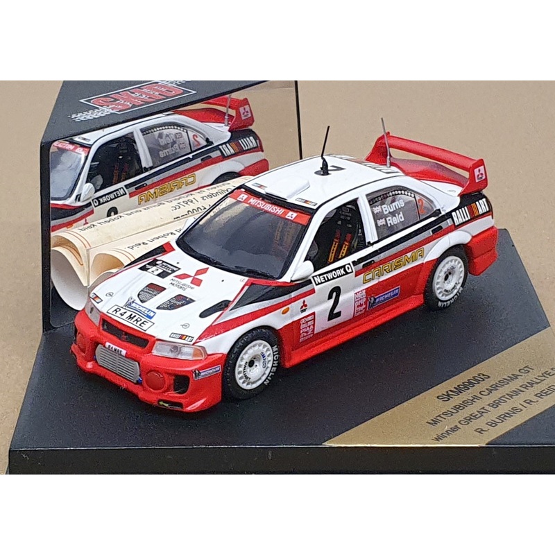 Skid 1/43 Scale SKM99003 Mitsubishi Carisma GT #2 Winner Gt. Britain Rally 1999