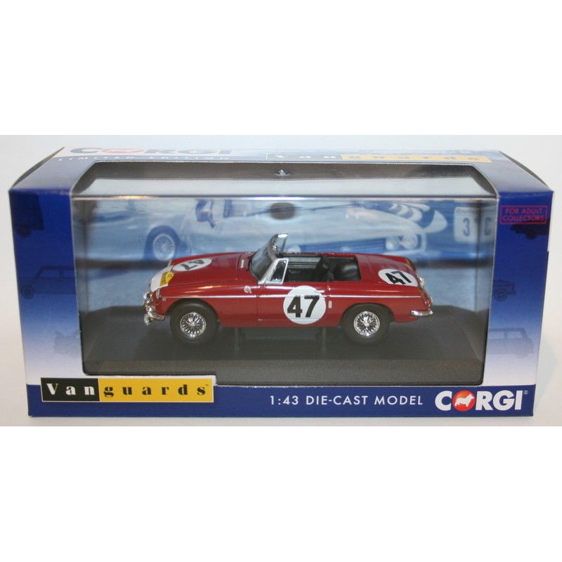 Vanguards 1/43 Scale Diecast VA10710 - MGB 1966 Marathon de la Route Winner #47