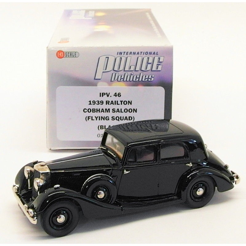 Brooklin 1/43 Scale IPV46 - 1939 Railton Cobham Saloon Police Car - Flying Squad