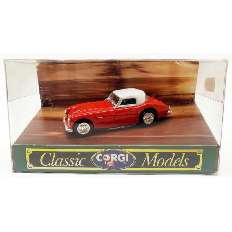 Corgi 1/43 Scale Model Car D733 - Austin Healey 3000 - Red/White