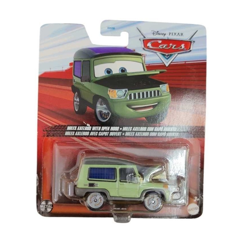 Disney Pixar cars miles axelrod with open hood