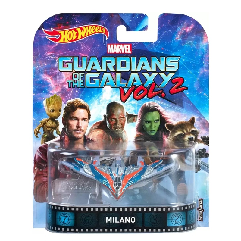 EXCLUSIVE Hotwheels Guardians of the Galaxy Vol 2 Milano Creased Card