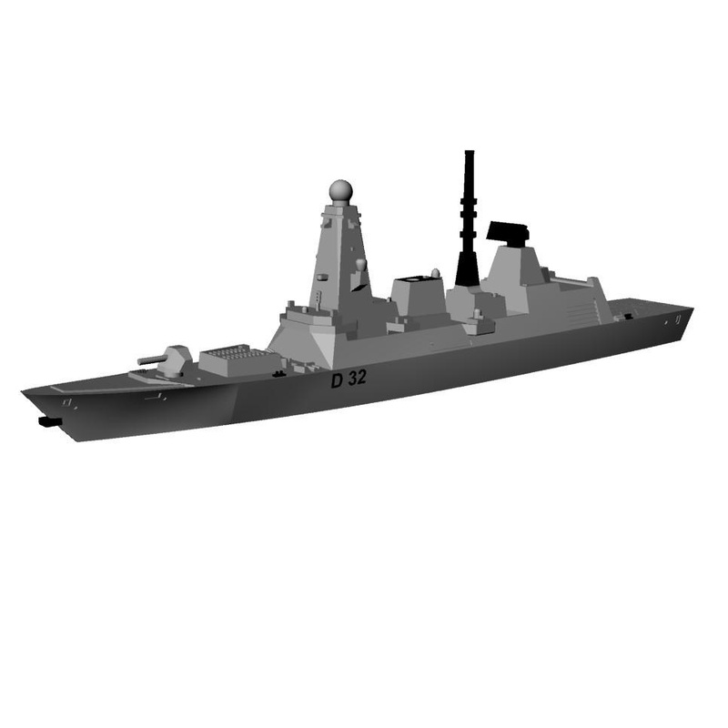 TRIANG Type 45 Destroyer HMS Daring - 1:1200 Scale