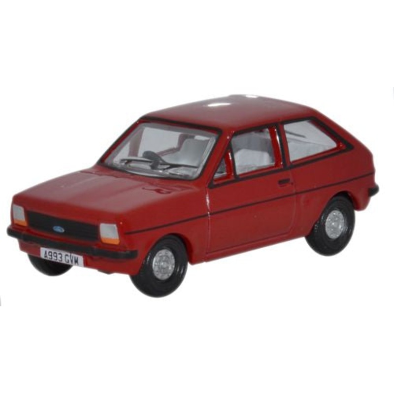 Venetian Red Ford Fiesta Mk1 - 1:76 Scale