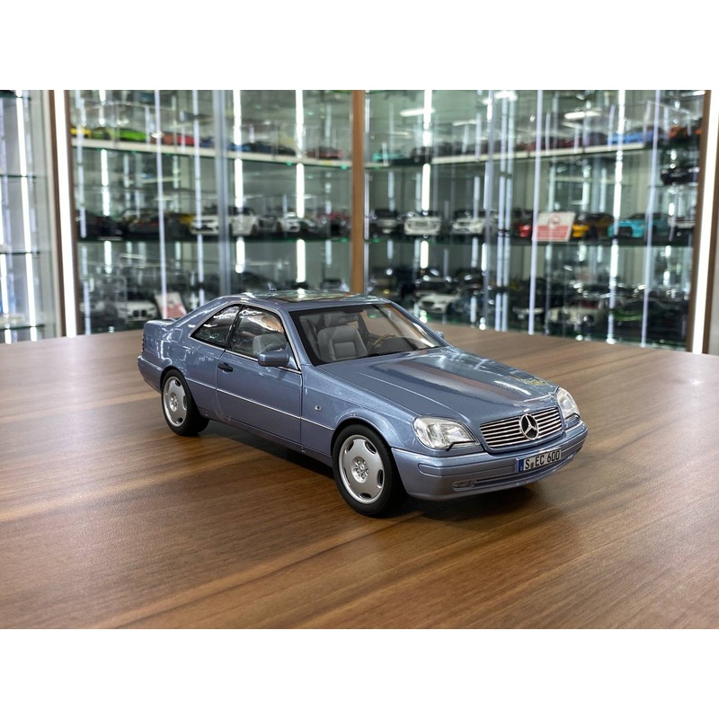 1/18 Diecast Norev Mercedes-Benz CL 600 ( C 140 ) ( 1996-1998 ) Pearl Blue Metallic