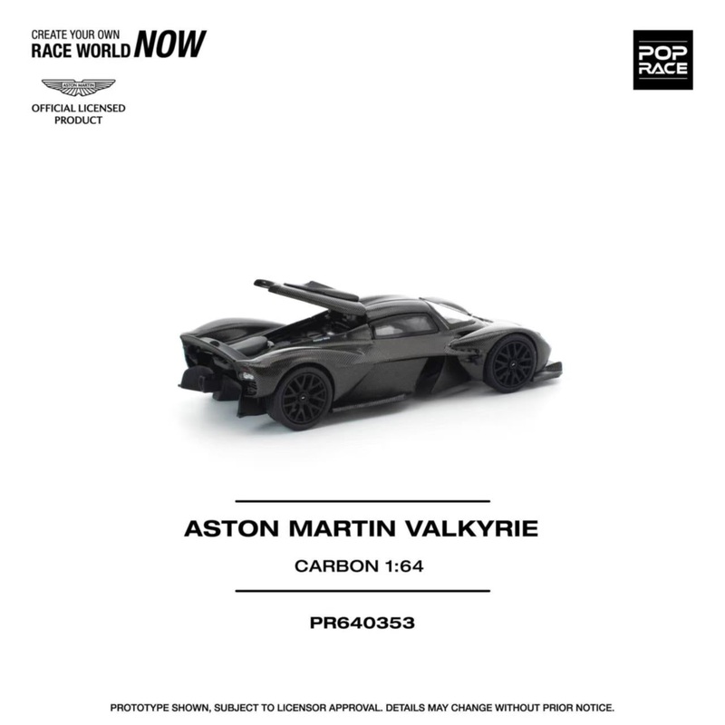 [ETA:  May 2026 ] Pop Race 1/64 Aston Martin Valkyrie Carbon Edition