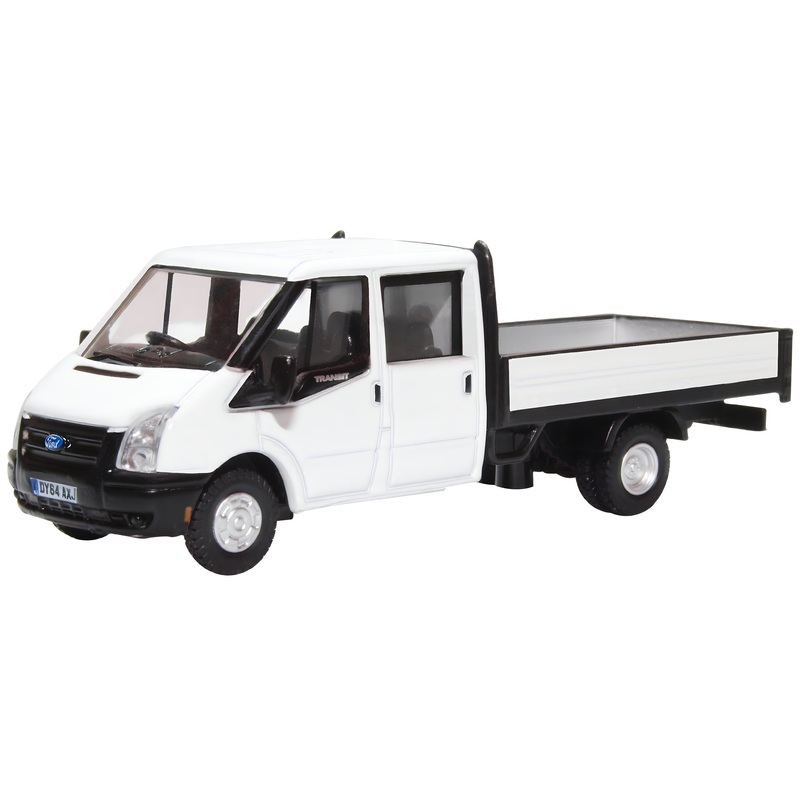 White Ford Transit Dropside