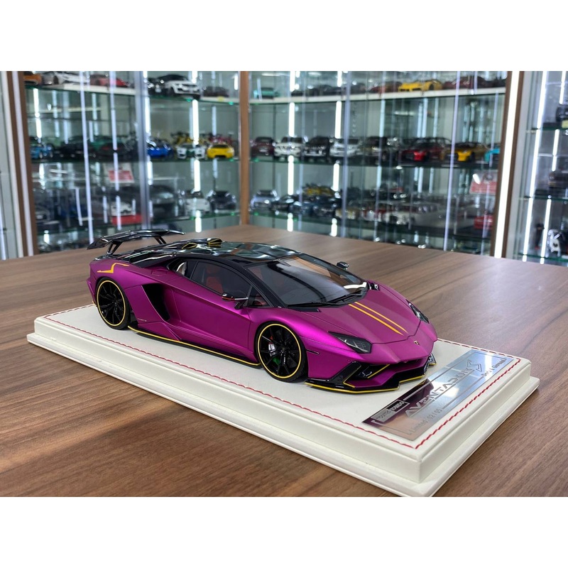 1/18 Davis & Giovanni Lamborghini Aventador S Matt Purple | Resin | Limited 5 pcs