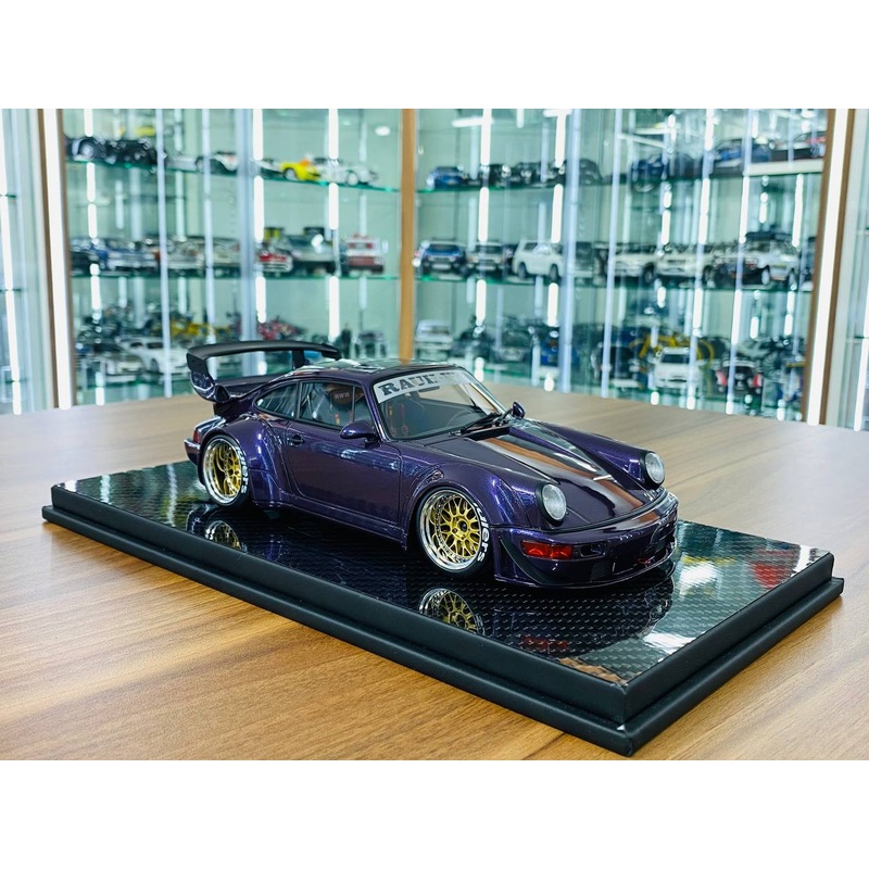 1/18 Resin TGM Model Works Porsche RWB 964 in Metallic Purple - Limited Edition