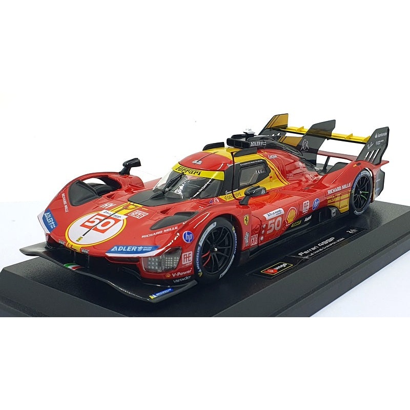 Burago 1/24 Scale Diecast 18-26312 - Ferrari 499P #50 24Hr Le Mans Champion 2024