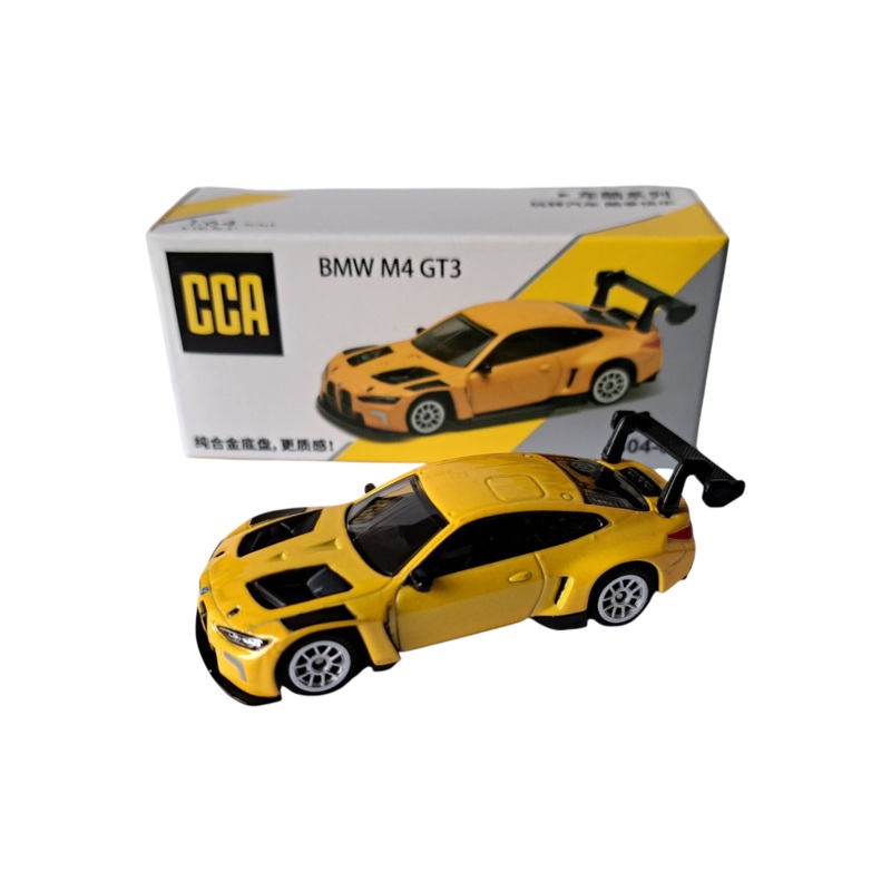 CCA BMW M4 GT3 1:64 Scale|Yellow|White