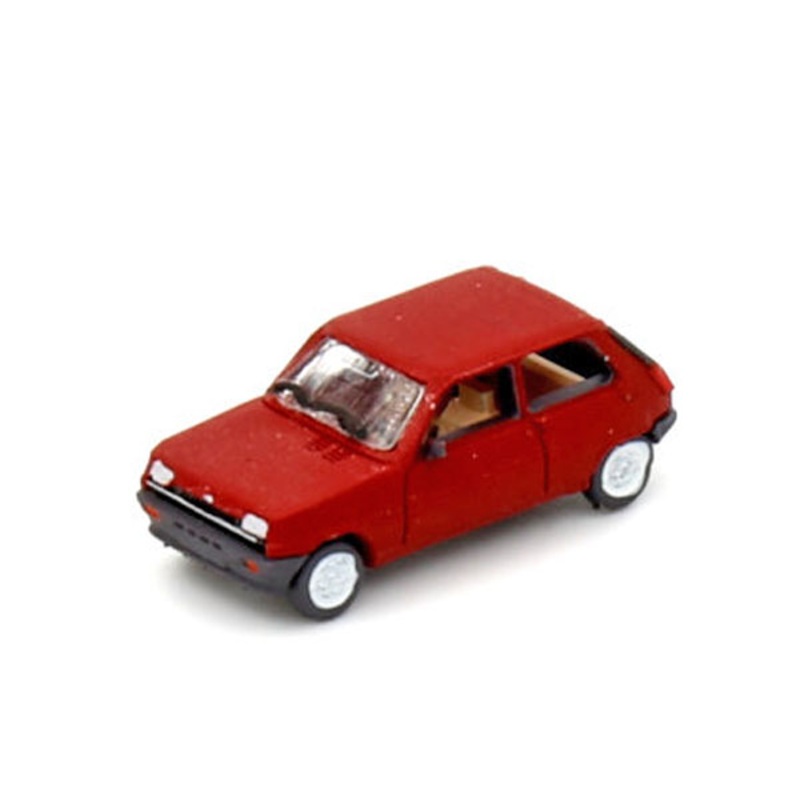 Finished model car Renault 5 TS Bordeaux red