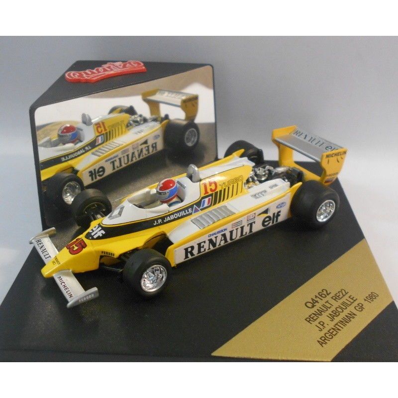 Quartzo 1/43 Scale - Q4162 RENAULT RE22 JP. JABOUILLE ARGENTINIAN GP 1980