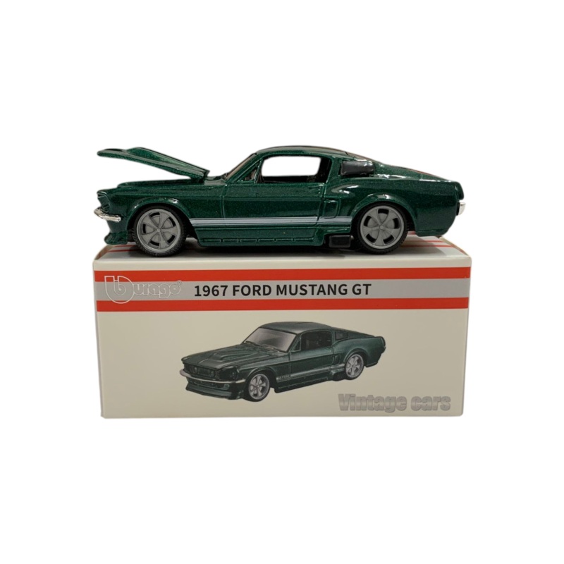 Bburago Vintage Cars Edition 1967 Ford Mustang GT 1:64 Scale