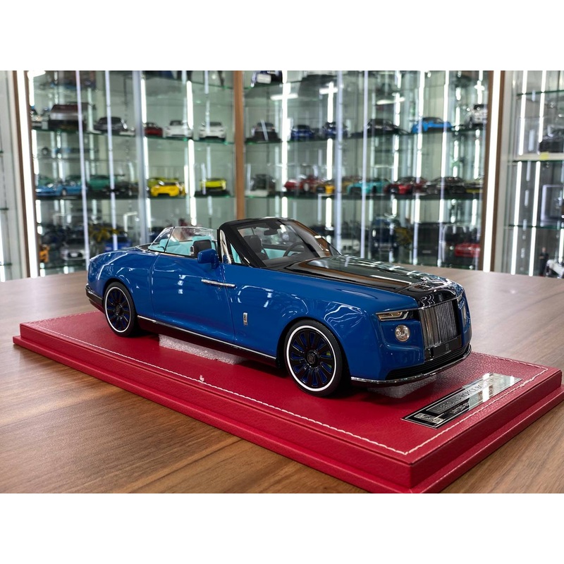 1/18 Resin   SC Models Rolls Royce Boat Tail Blue / Black  Limited- 66 pcs