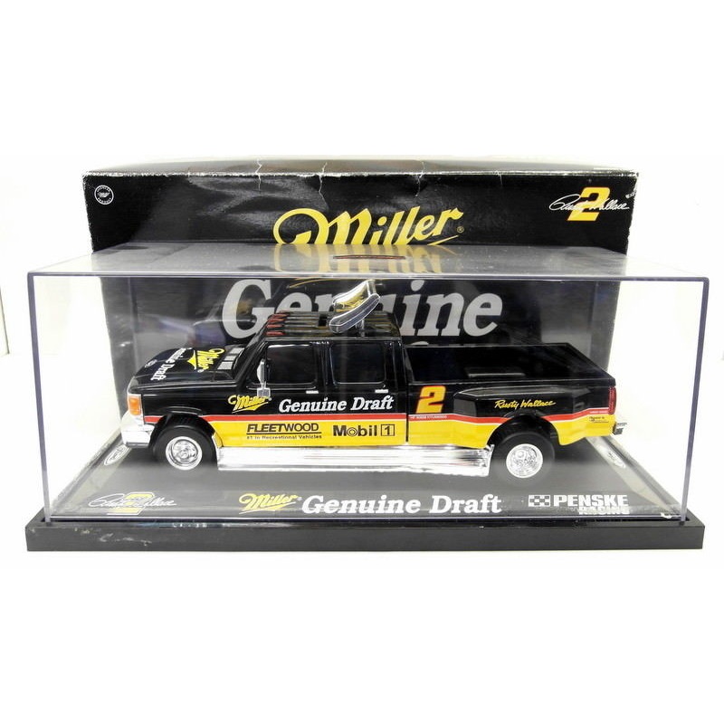 Action 1/24 Scale Diecast  WIN Miller Genuine Draft Ford F-150 Crew Cab + Case