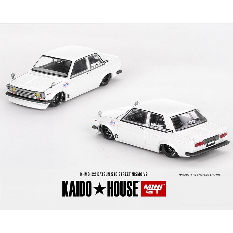 Mini GT x KaidoHouse 1/64 Datsun 510 Street Nismo V2 - White