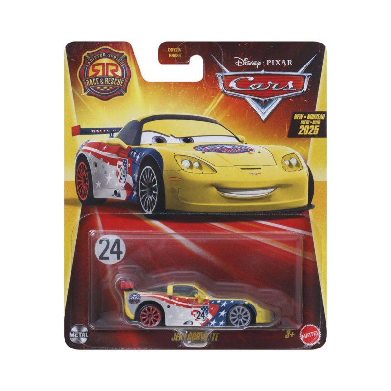 Disney Pixar Cars Radiator Springs Race & Rescue Jeff Corvette 1:64 Scale