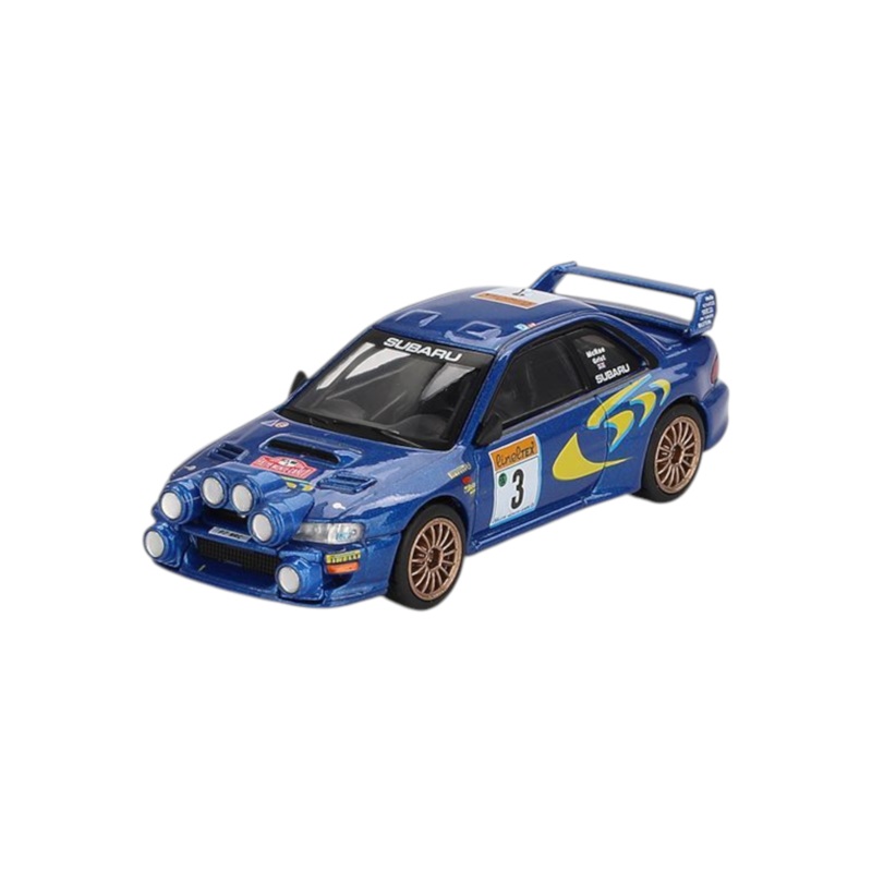 Mini GT Subaru Impreza WRC98 #3 (1998 Rally Monte-Carlo 3rd Place) Code-975 1:64 Scale