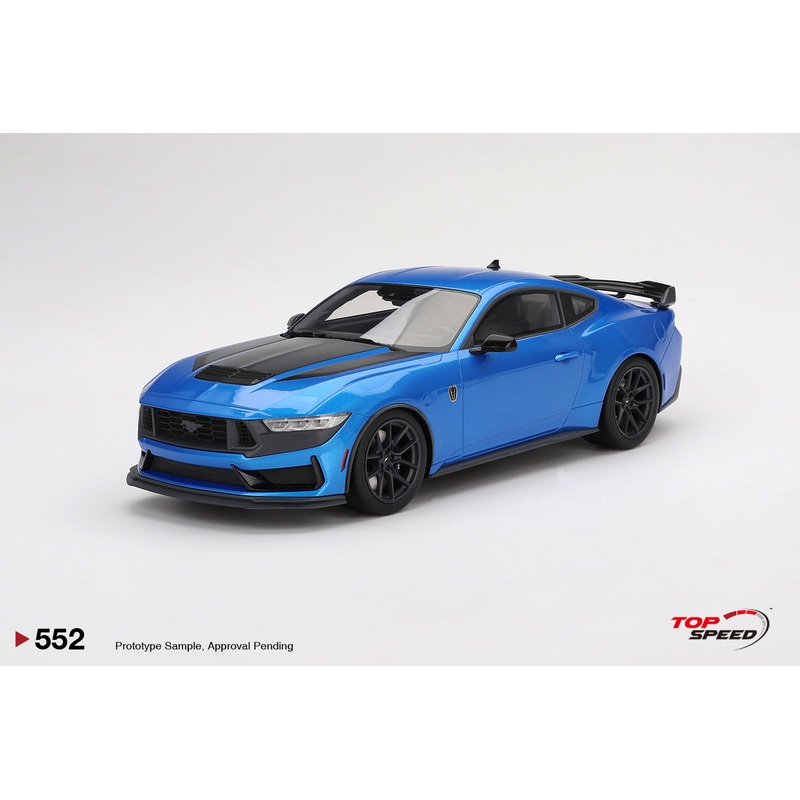 Topspeed 2024 Ford Mustang Dark Horse Grabber Blue 1:18