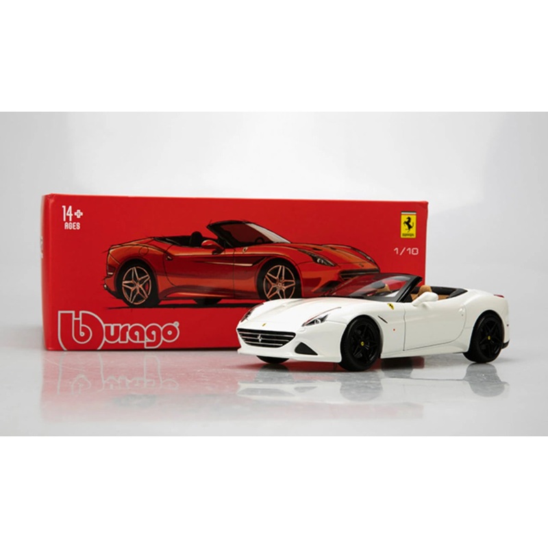 1/18 Diecast Ferrari California T White Signature Series Bburago Scale Model Car