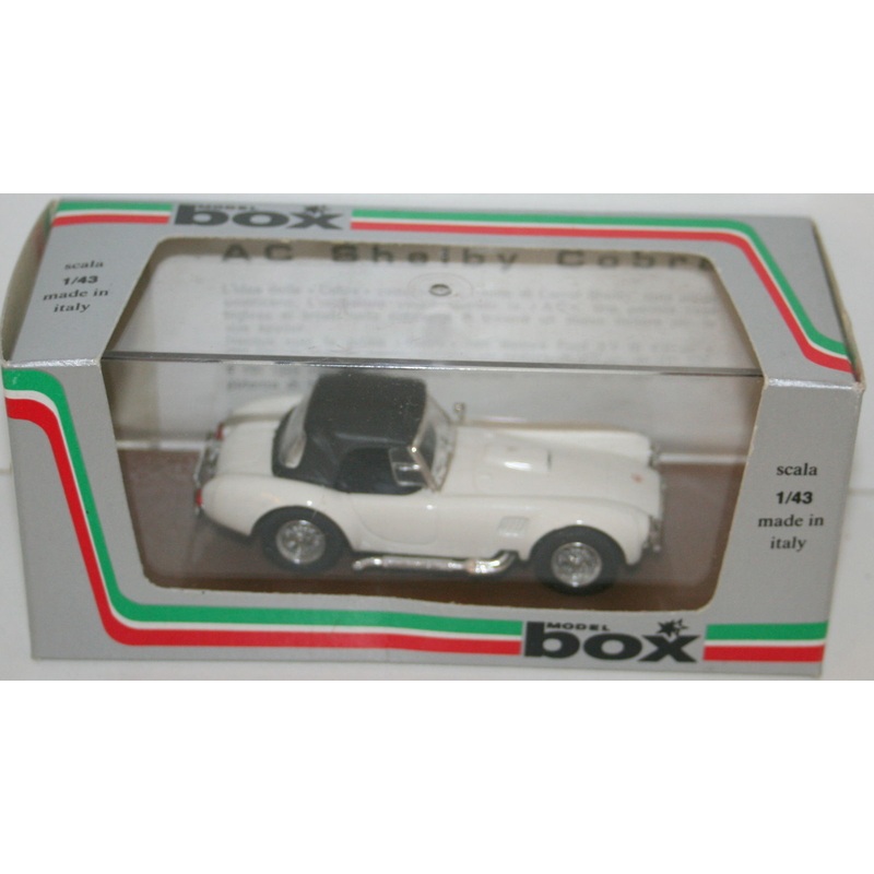 BOX MODEL 1/43 8412 - AC SHELBY COBRA - WHITE