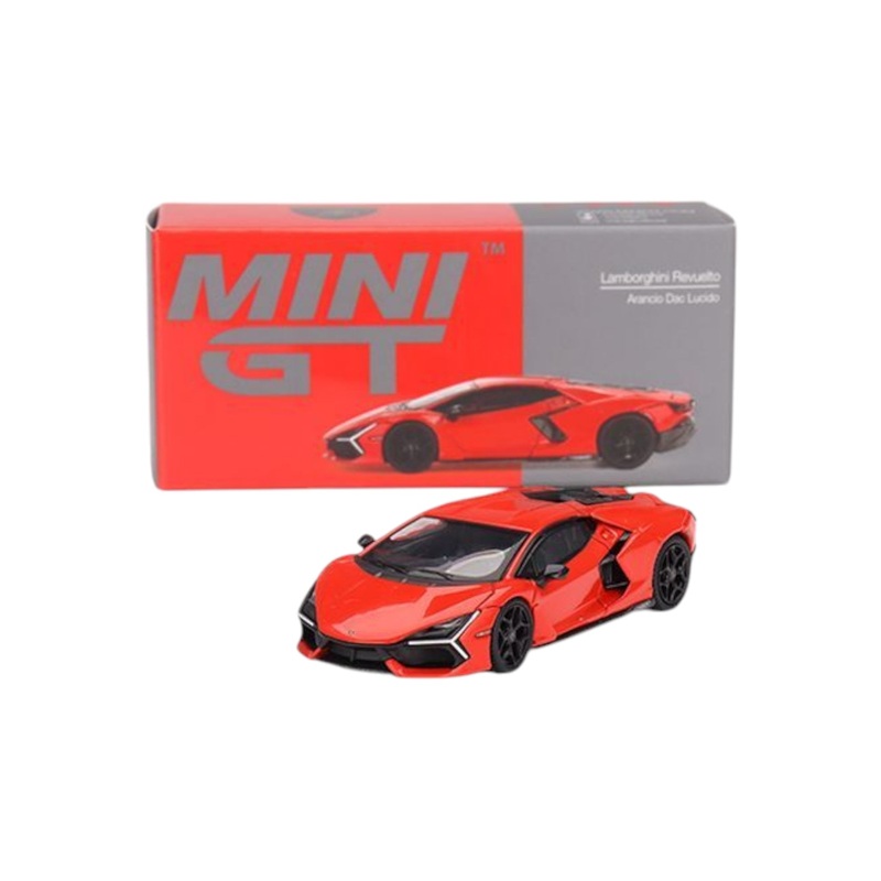 Mini GT Lamborghini revuelto arancio dac lucido 1:64 Scale