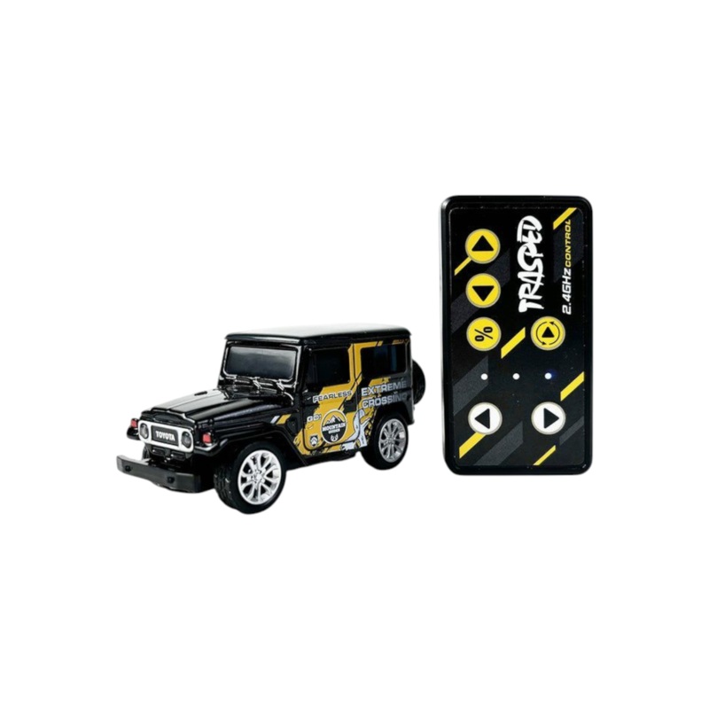 Mini Rc Car Toyota FJ Desktop R/C Speed Regulating Alloy Model Car 1:64 Scale