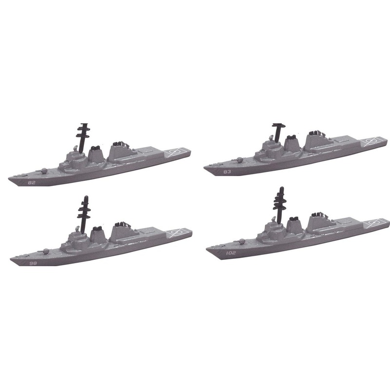 TRIANG Arleigh Burke Destroyer - 4 Types - 1:1200 Scale
