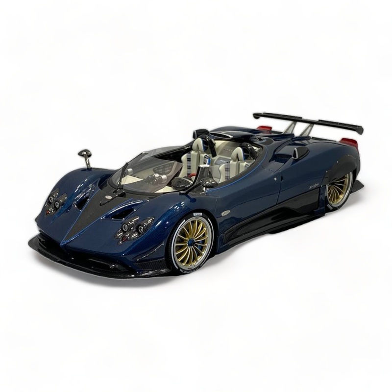 1/18 Diecast Pagani Zond HP Barchetta Blue by BBR Scale Model Car
