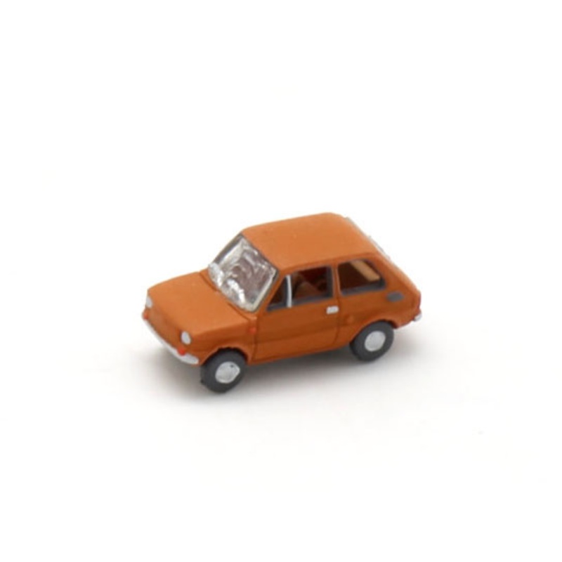 Finished model Fiat 126 red