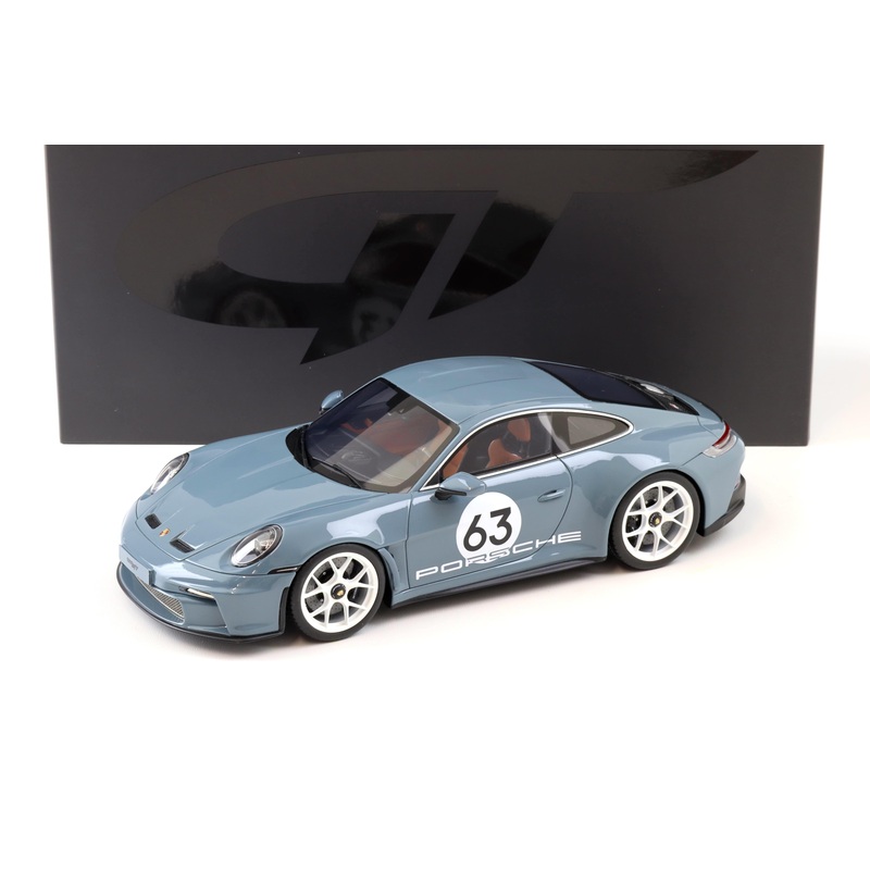 GT Spirit 2024 Porsche 911 992 S/T No 63 Heritage Shore Blue 1:18