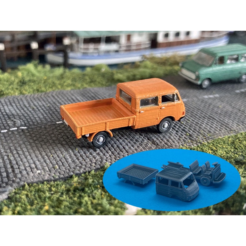 Hanomag-Henschel F25 Crew cab Flat bed 