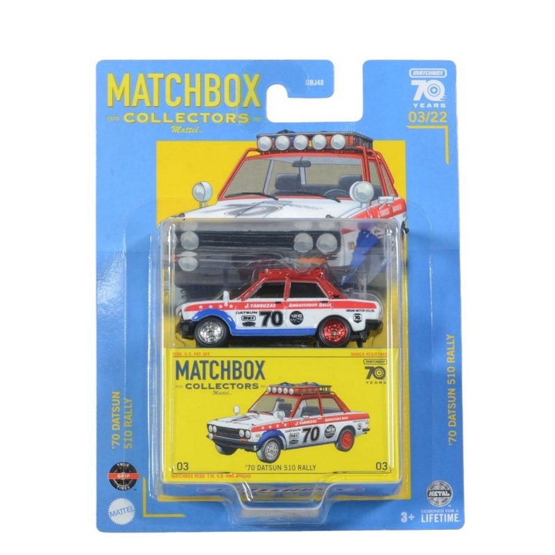 MatchBox collectors 70 datsun 510 rally