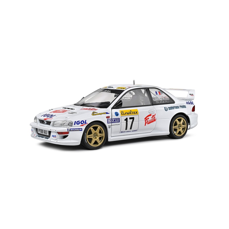 Solido 1999 Subaru Impreza 22b S5 WRC #17 Panizzi Rallye Monte Carlo White 1:18