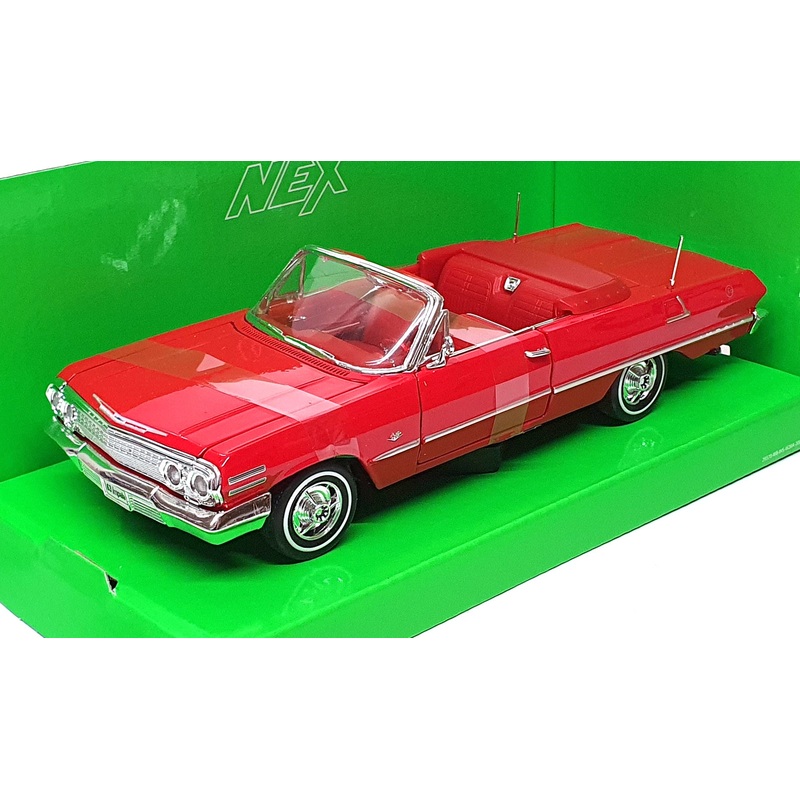 Welly 1/24 Scale Diecast 22434W - 1963 Chevrolet Impala - Red