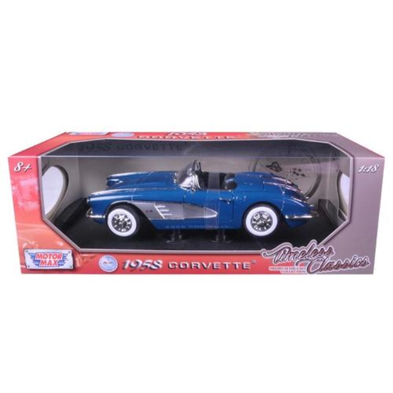 1958 Chevrolet Corvette Turquoise Timeless Classics 1-18 Diecast Model Car Motormax