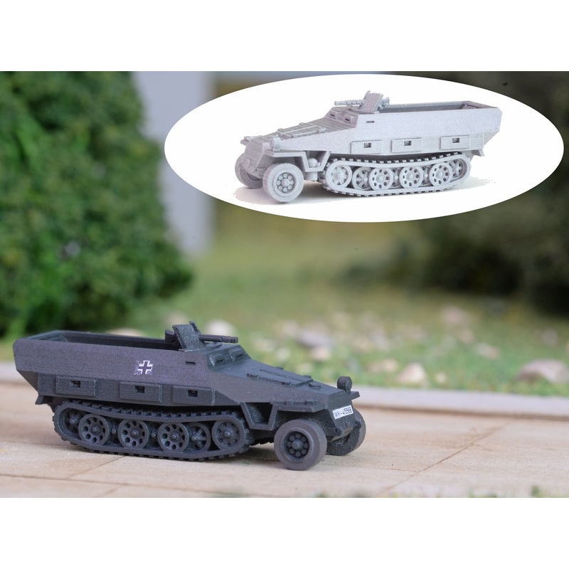 Armored vehicle SdKfz 251 D1-2 Wehrmacht - unpainted 