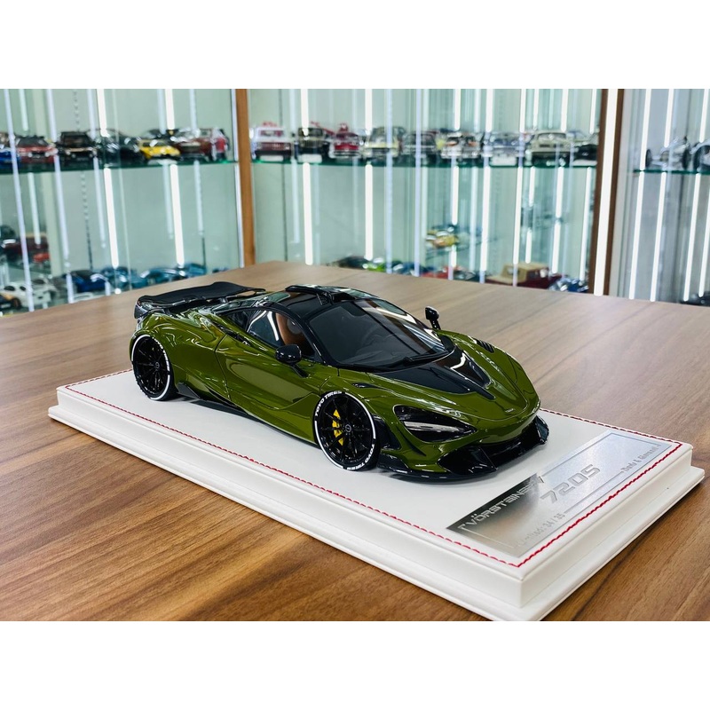Davis & Giovanni McLaren 720S VORSTEINER Resin Model - Matt Metallic Grey | 1/18