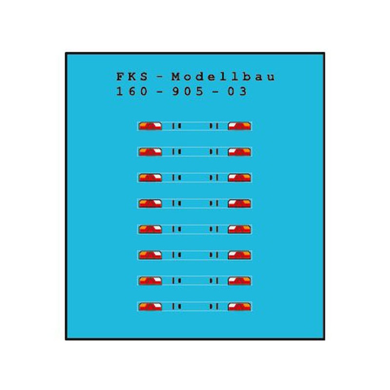 Decal sheet rear panels for trucks & trailers type 3