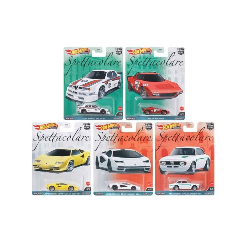 EXCLUSIVE Hotwheels Spettacolar Set Of 5