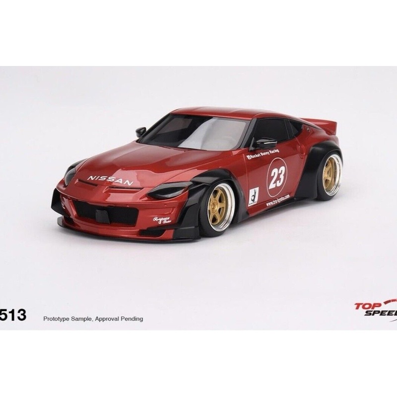 Topspeed 2023 Nissan Fairlady Z (RZ34) #23 Rocket Bunny Pandem Passion Red RHD 1:18